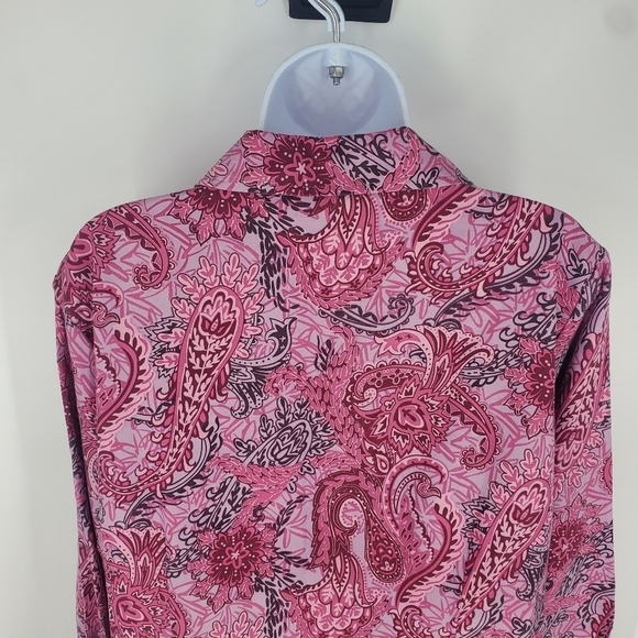 WinterSilks Blouse Women 2X Pink Long Sleeve Shirt - Picture 7 of 9